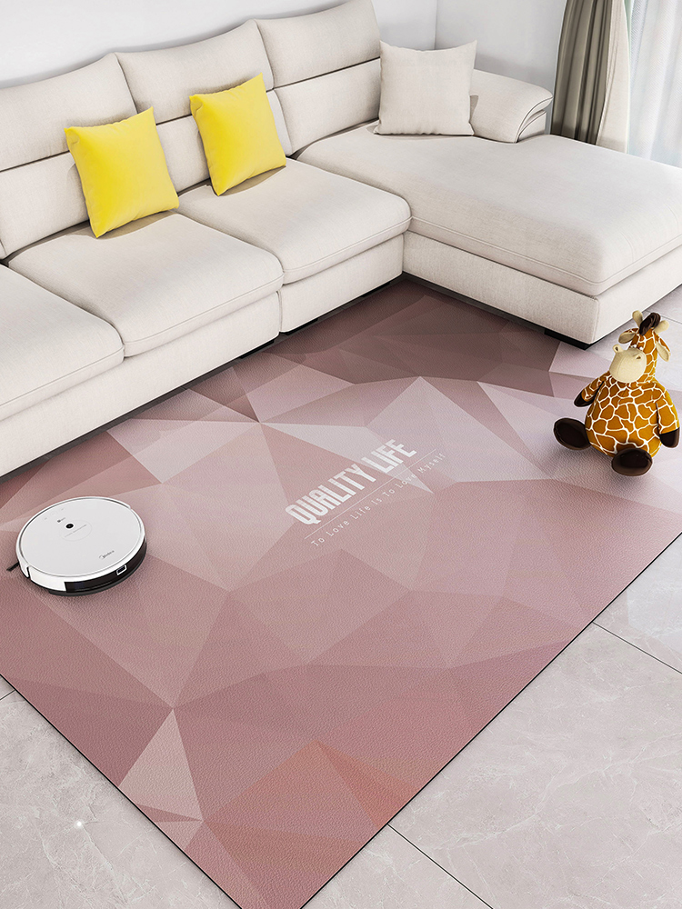 簡約現代風格 pvc客廳地毯 防水防滑耐髒可手洗家居地墊