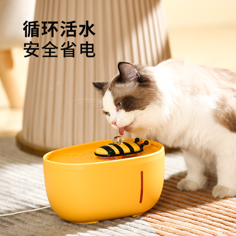 寵物飲水機雙重過濾貓狗水碗恆溫加熱水頭循環流動靜音水碗 (6.7折)
