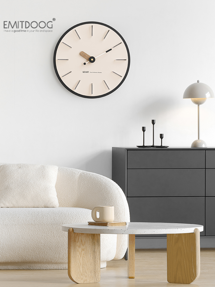 簡約現代風客廳牆面裝飾品掛鐘 輕奢風格創意家用時鐘