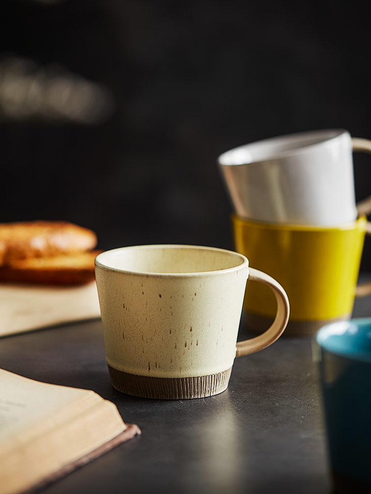日式粗陶復古小精緻掛耳咖啡杯陶瓷喝水杯個性牛奶杯馬克杯