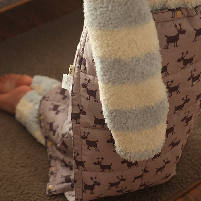 麋鹿圖案絨毯 毛毯加大加厚嬰兒毯 兒童毯
