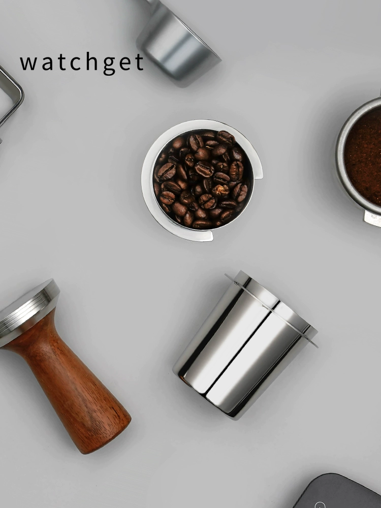 watchget 咖啡接粉器 不鏽鋼聞香杯58mm 意式咖啡機手柄