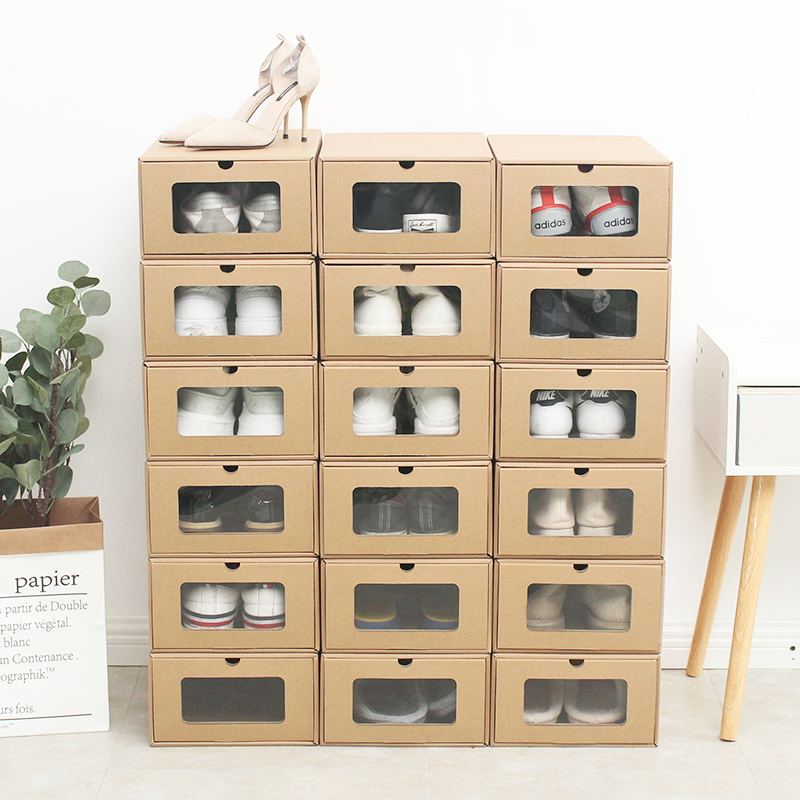 美式風格摺疊鞋盒適合臥室辦公室床底收納