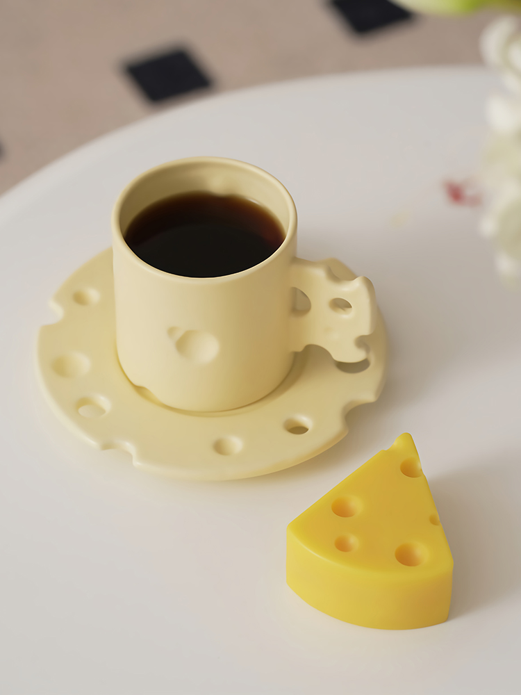 北歐風情陶瓷咖啡杯碟套裝 情侶馬克杯早餐杯女水杯子