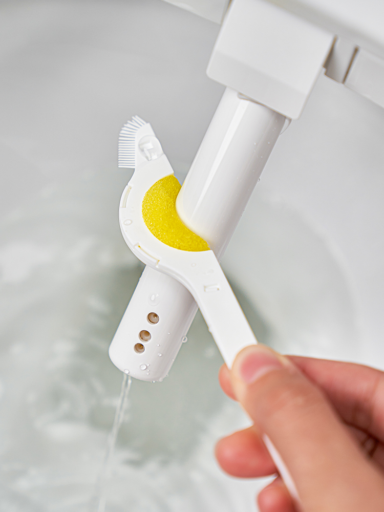 智能馬桶刷噴水管刷清潔刷一次性噴嘴刷日本電動馬桶縫隙刷廁所