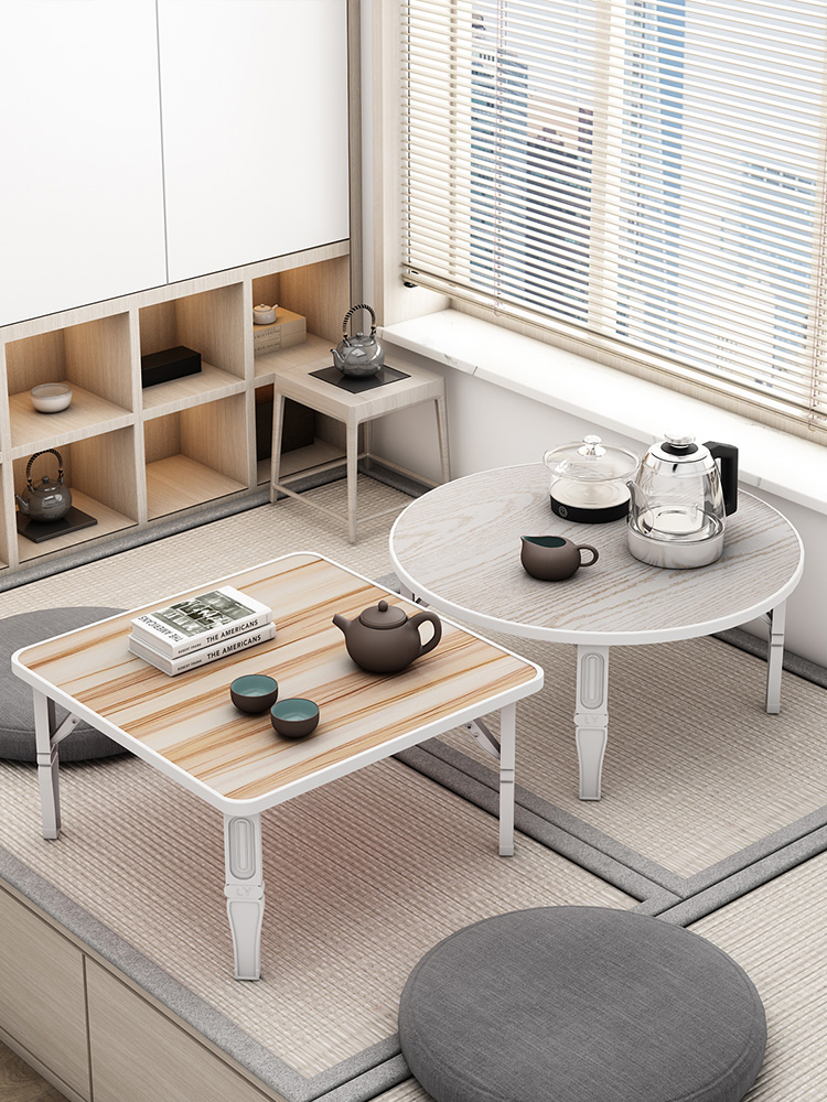 居家多功能摺疊桌 藝品擺飾 簡約現代炕桌電腦桌 小方桌