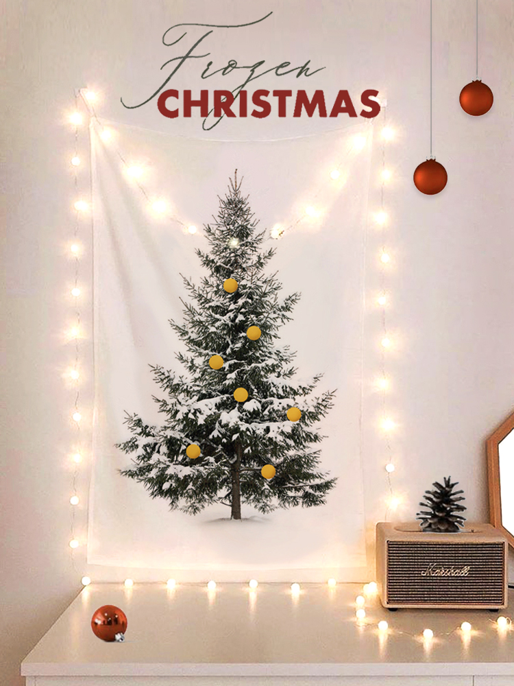 聖誕節裝飾必備歐美風格簡約壁毯增添節日氛圍派對必備 (2.9折)