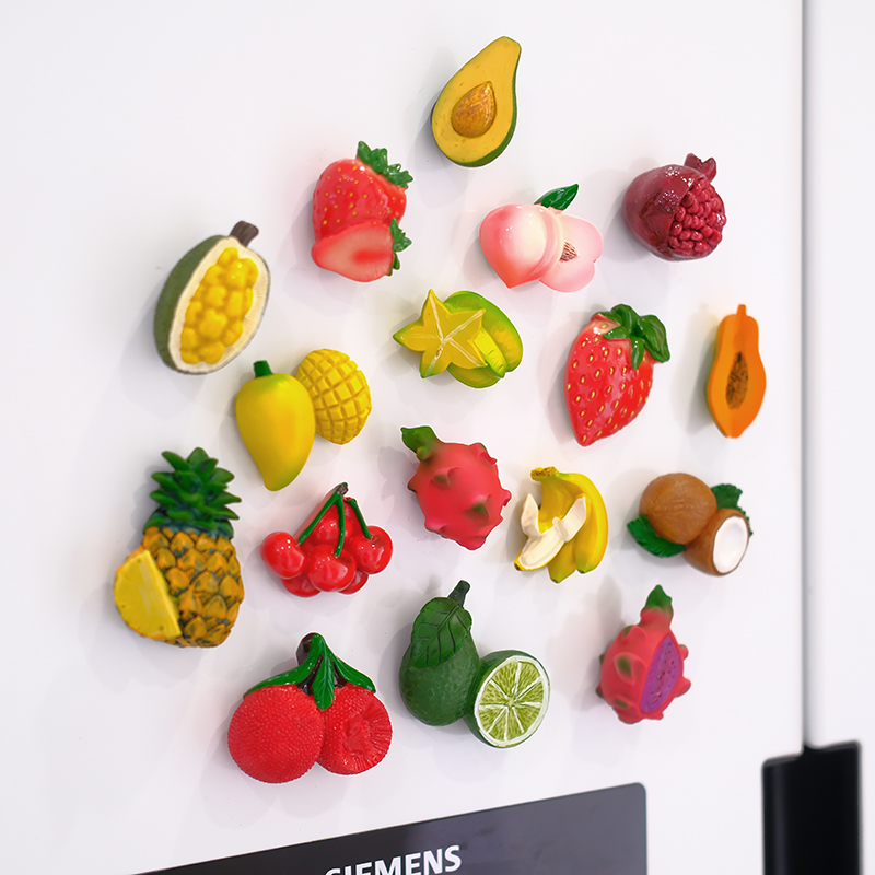 栩栩如生俏皮水果蔬菜冰箱貼裝飾創意便利留言板磁鐵