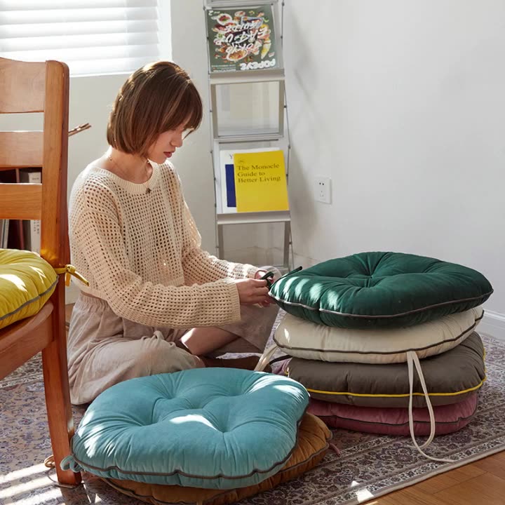 溫暖居家椅墊舒適辦公室久坐墊簡約現代風格混紡材質舒適柔軟