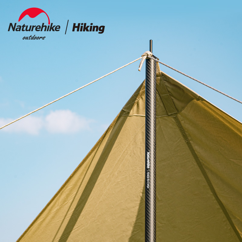 naturehike碳纖維天幕杆戶外輕便可摺疊帳篷門廳支撐四節碳杆