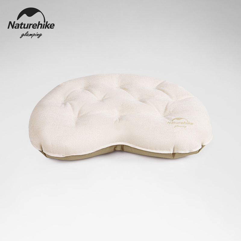 naturehike挪客充氣枕戶外露營枕頭便攜折曡吹氣枕舒適透氣午睡枕