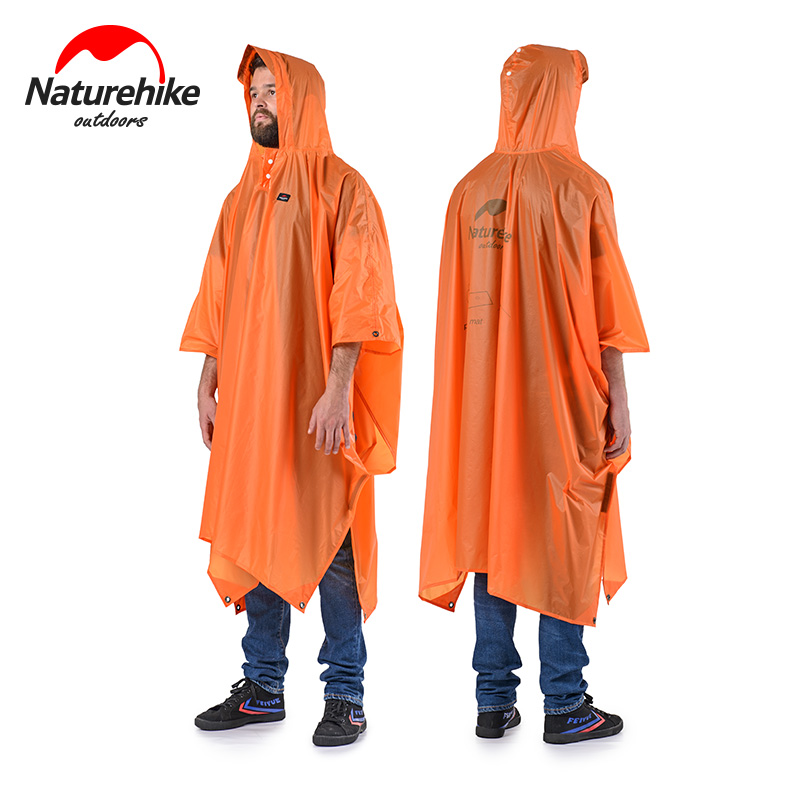 naturehike三合一雨衣雨披戶外騎行徒步防雨罩登山旅行多功能