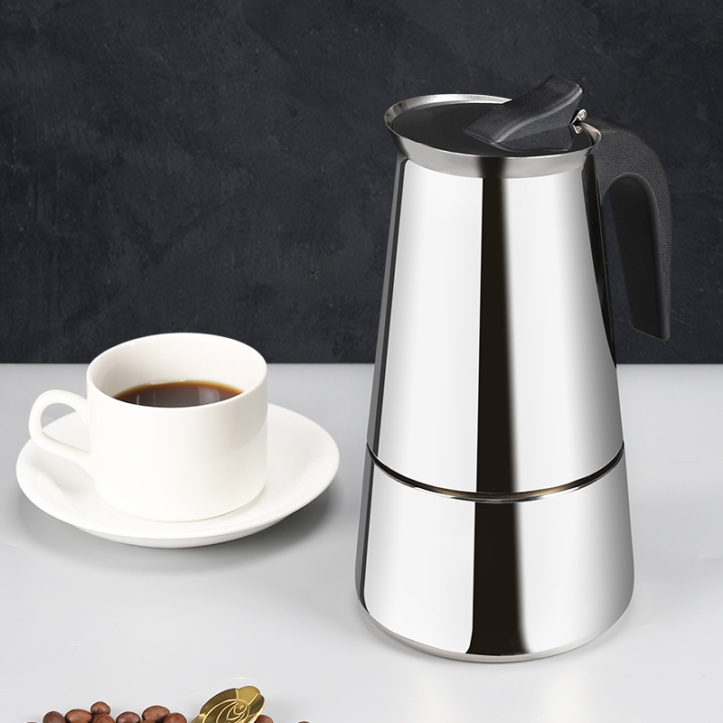 不鏽鋼手衝咖啡壺摩卡壺套裝 意式濃縮萃取壺煮咖啡機器具