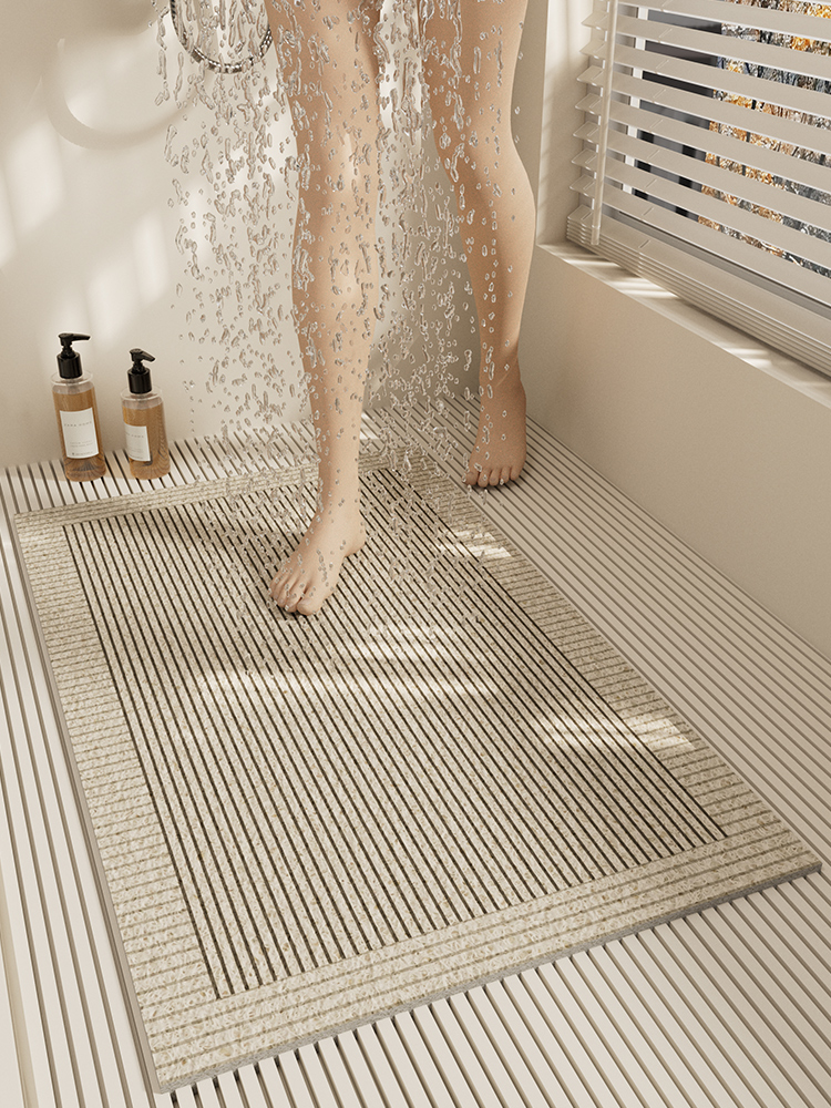 浴室防滑地墊淋浴房專用隔水墊簡約現代風格可手洗多種尺寸可選