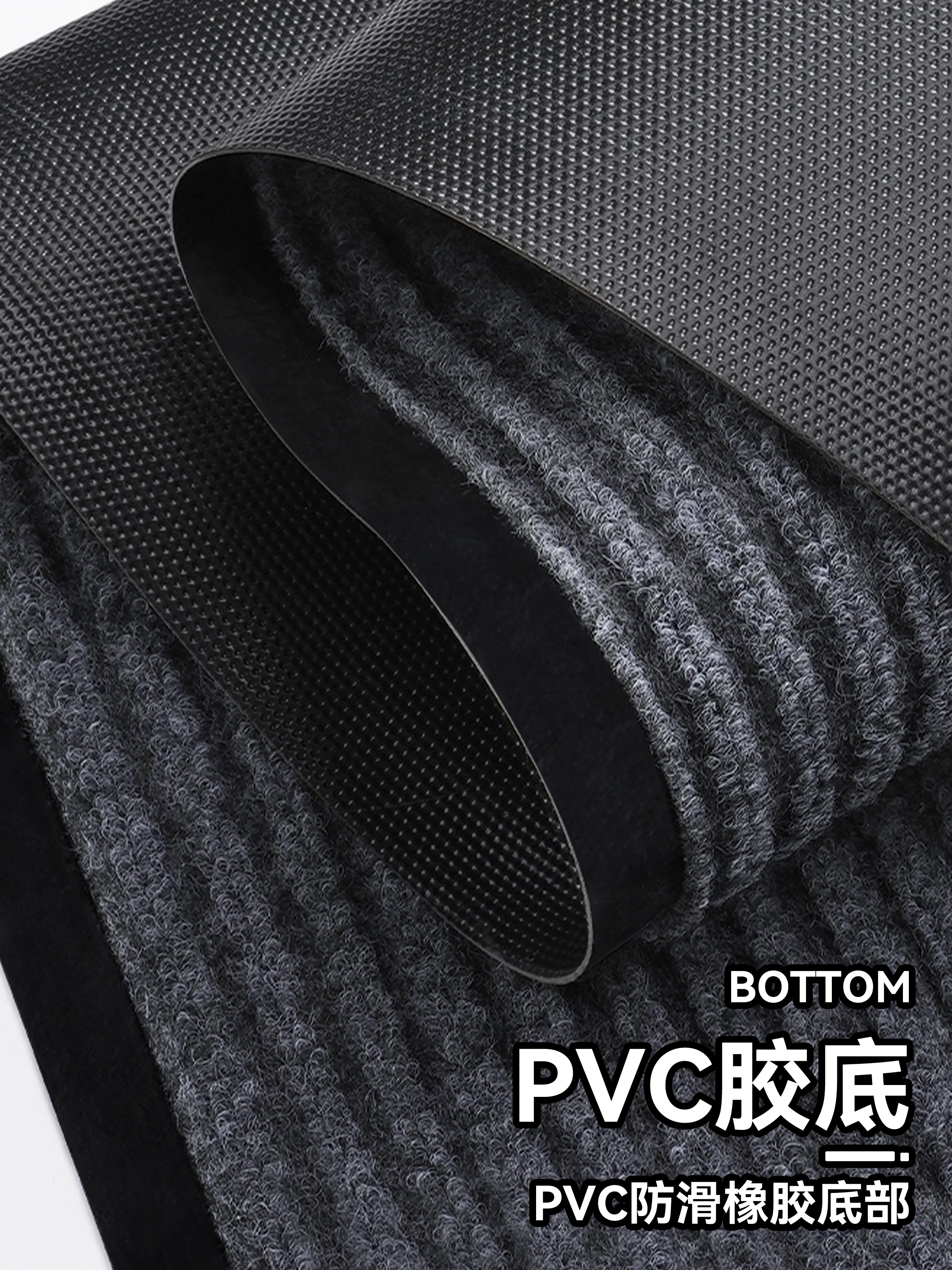 簡約條紋 PVC橡膠除塵地毯門墊進門腳踏墊廳堂大面積辦公室酒店家用 (1.7折)