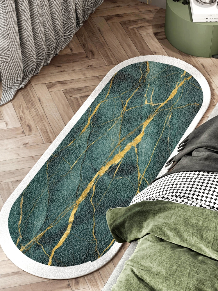 現代簡約風格純色大理石圖案地毯適合臥室客廳防滑耐用
