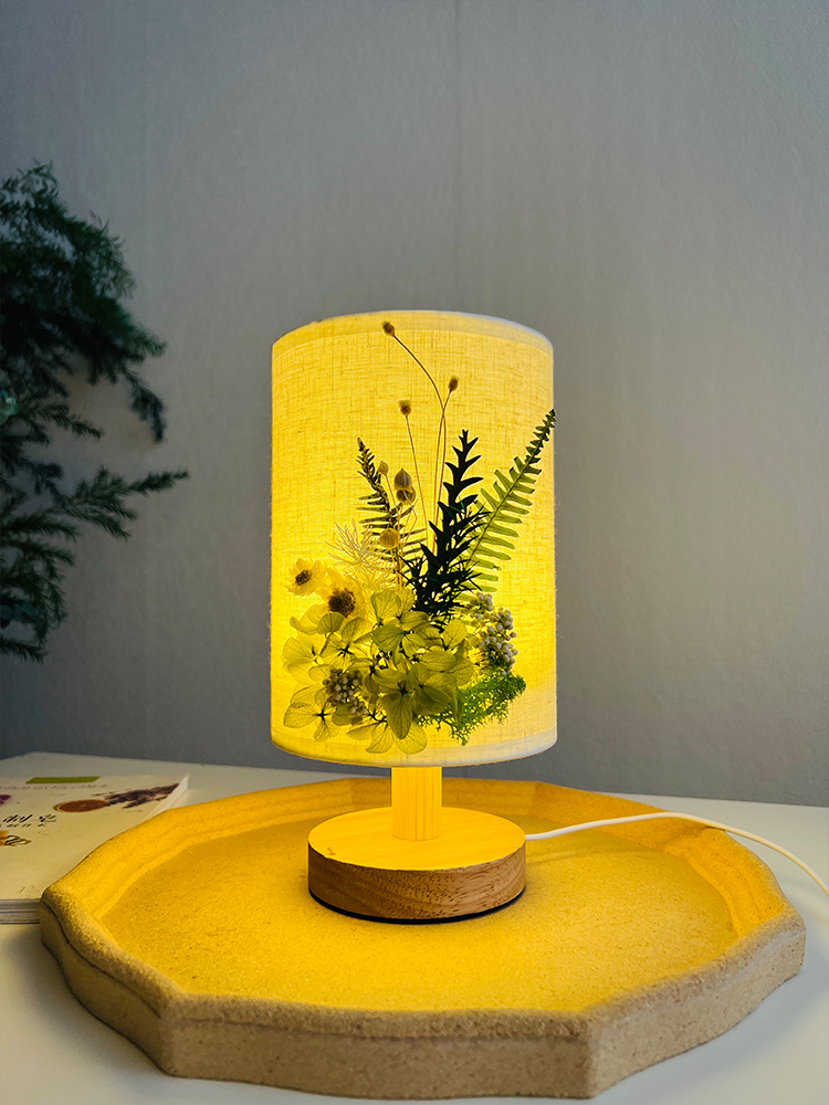 DIY材料包手工壓花燈 田園風裝飾擺件 植物外觀造型 (5.2折)