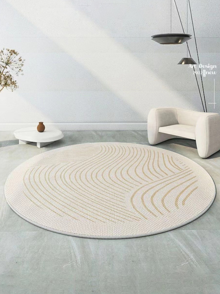 客廳臥室日式輕奢高級簡約圓形地毯盡享舒適與美觀