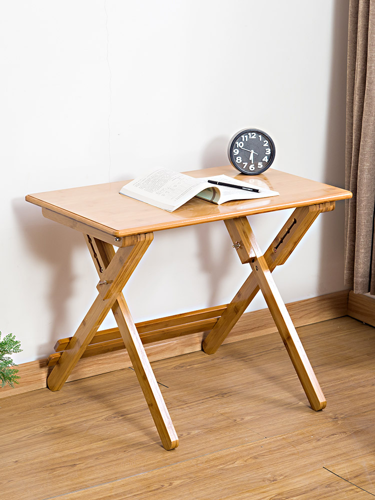 竹製兒童學習桌 可摺疊 升降桌椅套裝 實木家用課桌 小學生書桌 簡約現代