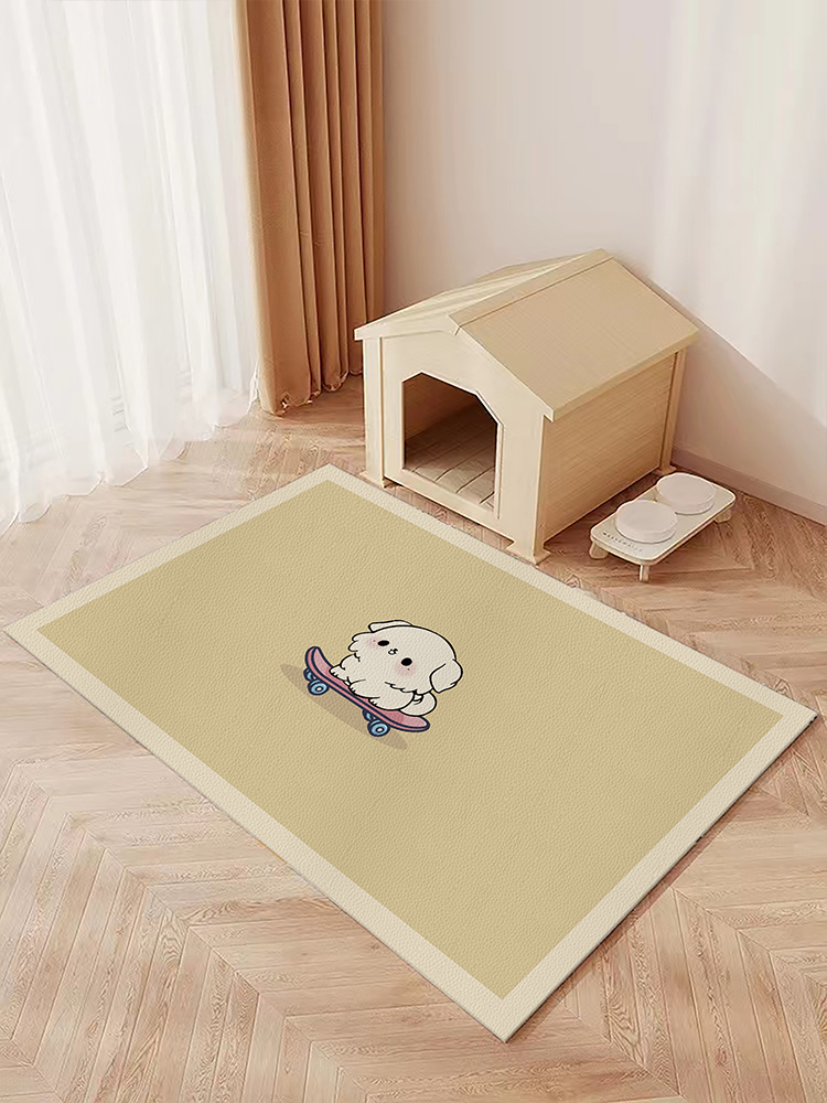 寵物地墊貓狗籠子圍欄pvc防水隔尿專用墊可擦免洗防滑免打理地毯