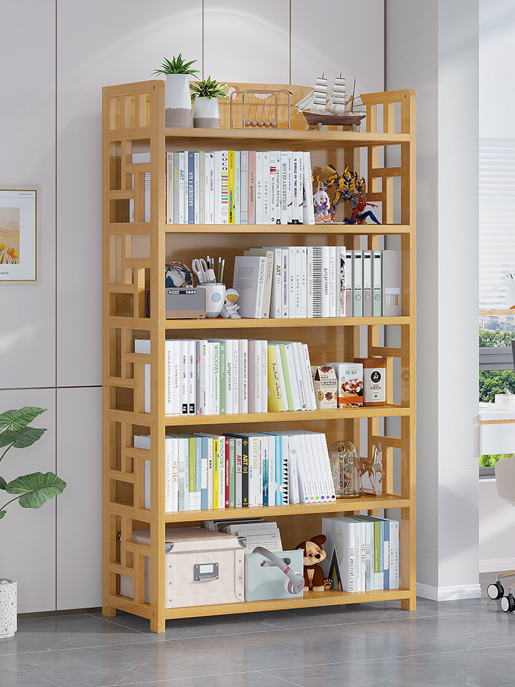 客廳家用多層兒童書櫃展示櫃書本收納架落地置物架
