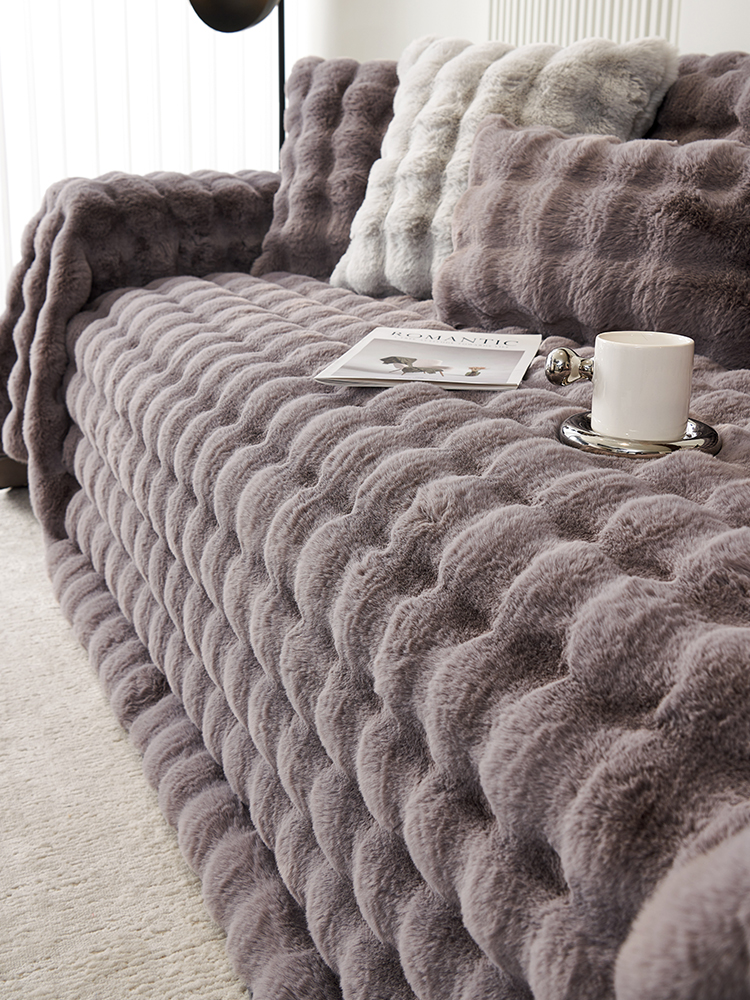 輕奢沙發蓋布簡約風格可鋪可蓋毛絨蓋巾冬季保暖 (5折)