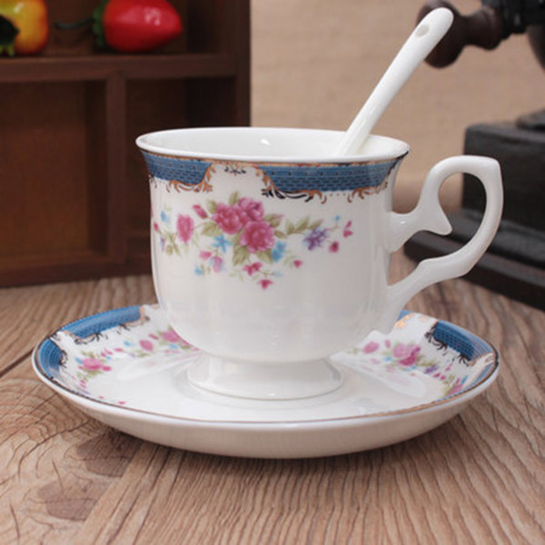 歐式精緻骨瓷咖啡杯奢華ins風英式紅茶杯碟下午茶茶具