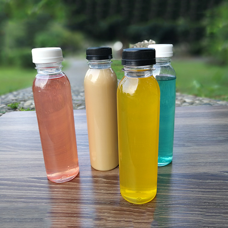 一次性塑料果汁瓶裝商用糧食防黴圓形塑料罐