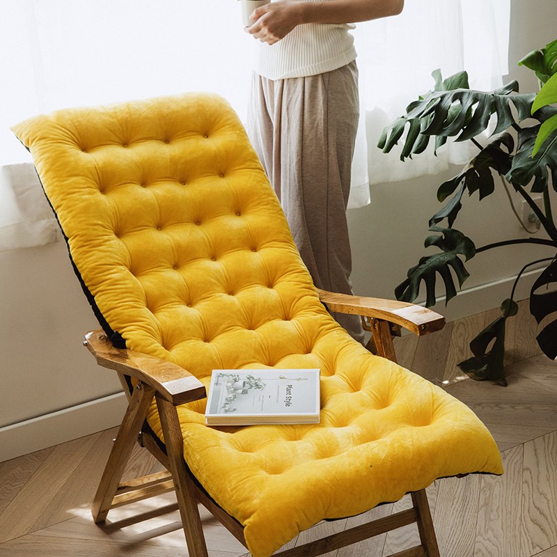 躺椅棉墊加厚冬季靠背一體四季通用摺疊摺疊椅子懶人椅墊