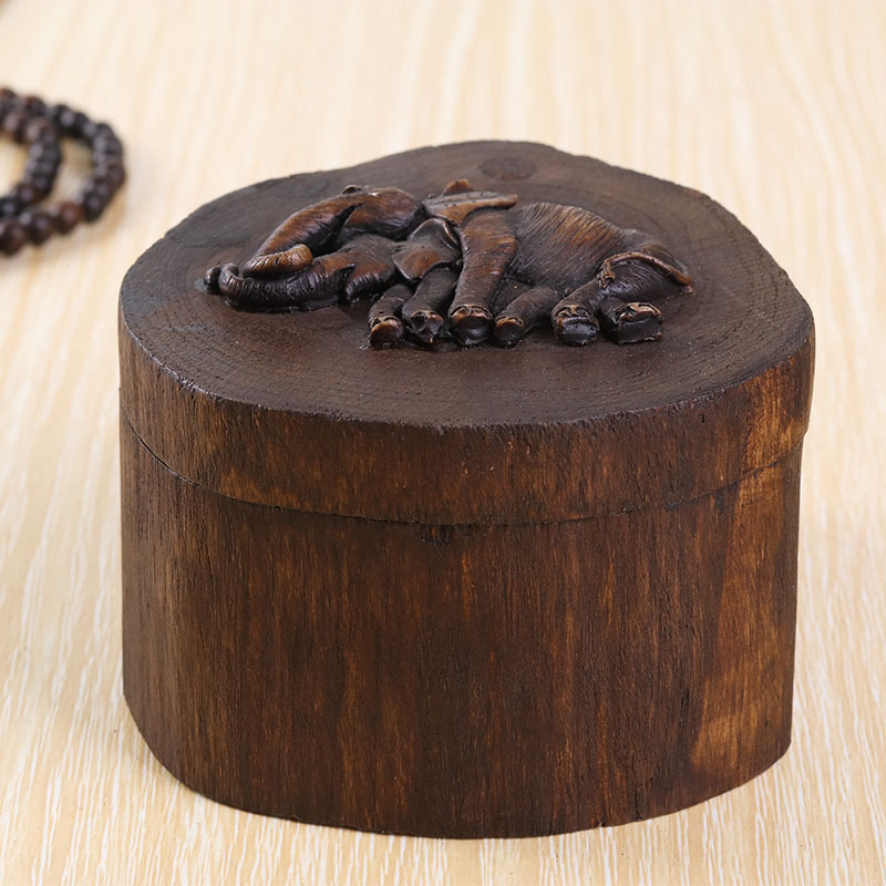 泰式復古木頭首飾收納盒 佛珠手串小物置物擺件