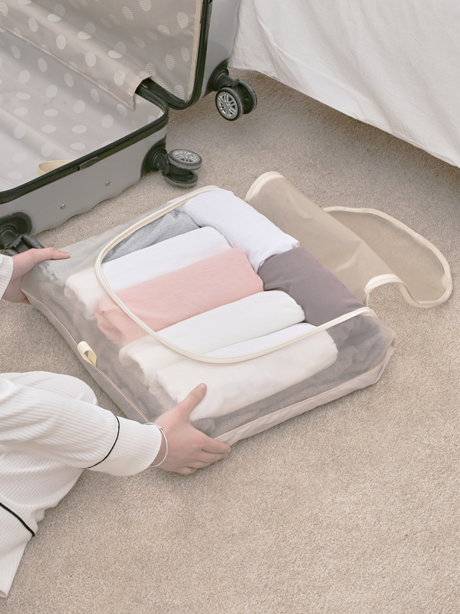 旅行收納袋行李箱分裝衣物內衣整理袋網紗袋子便攜衣服行李收納包