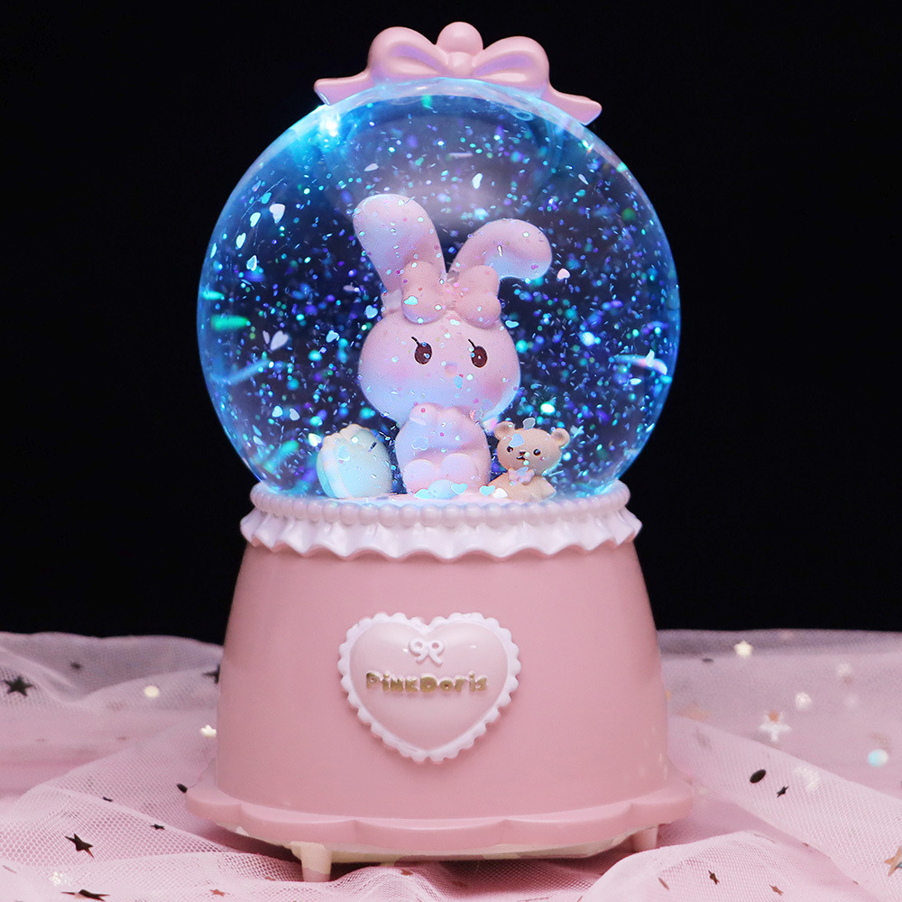 夢幻可愛八音盒水晶球音樂盒讓您置身於童話世界之中 (4.5折)