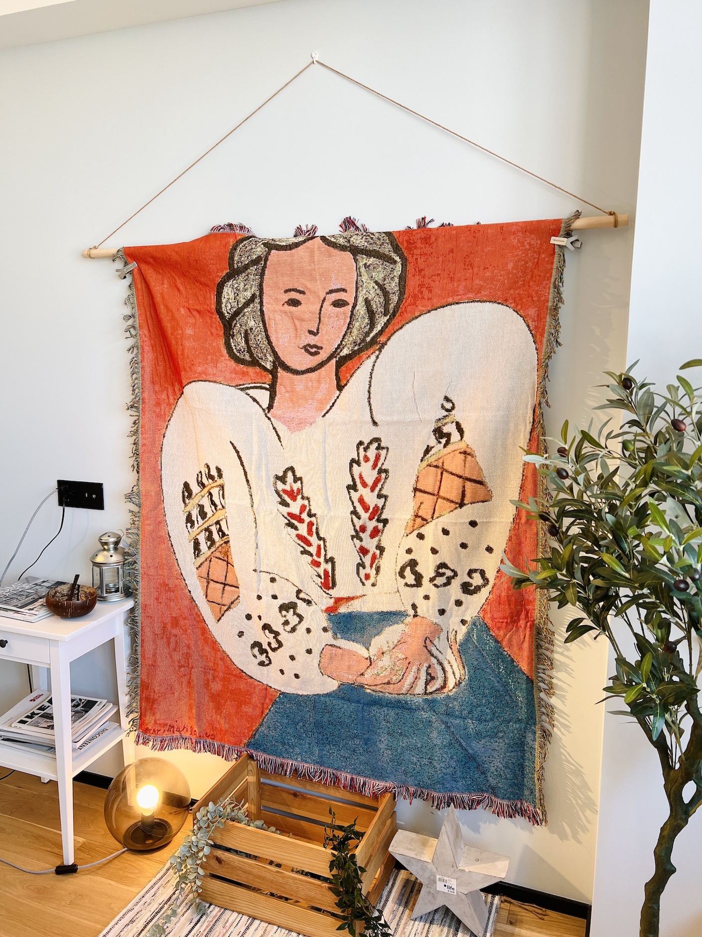 簡約現代風格針織沙發毯 北歐風裝飾掛毯 個性藝術沙發巾