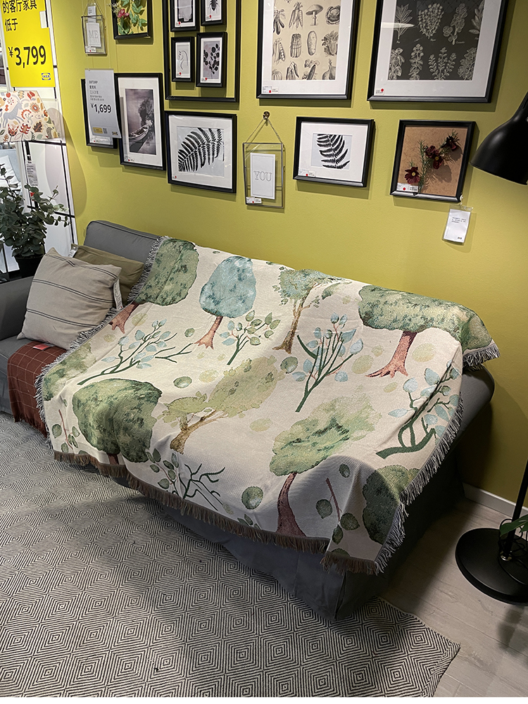 小清新休閒毯風格簡約材質其他適用戶外露營房間佈置客廳毯子