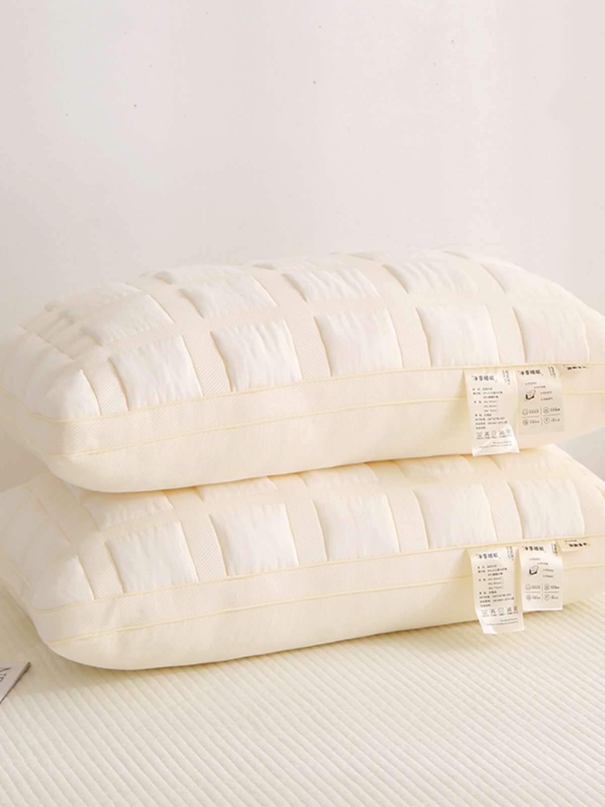 針織軟麵包枕單隻裝 舒適助眠宿舍家用枕頭單人枕 (8.3折)