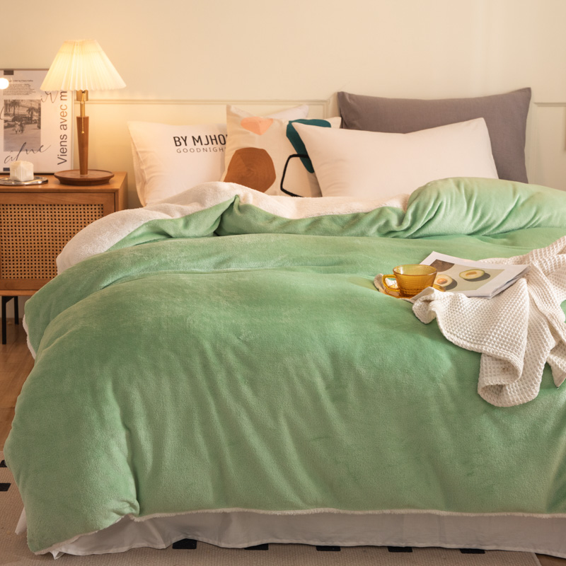 柔軟珊瑚絨冬季宿舍多功能被套毛毯子簡約現代風格保暖發熱適用於臥室