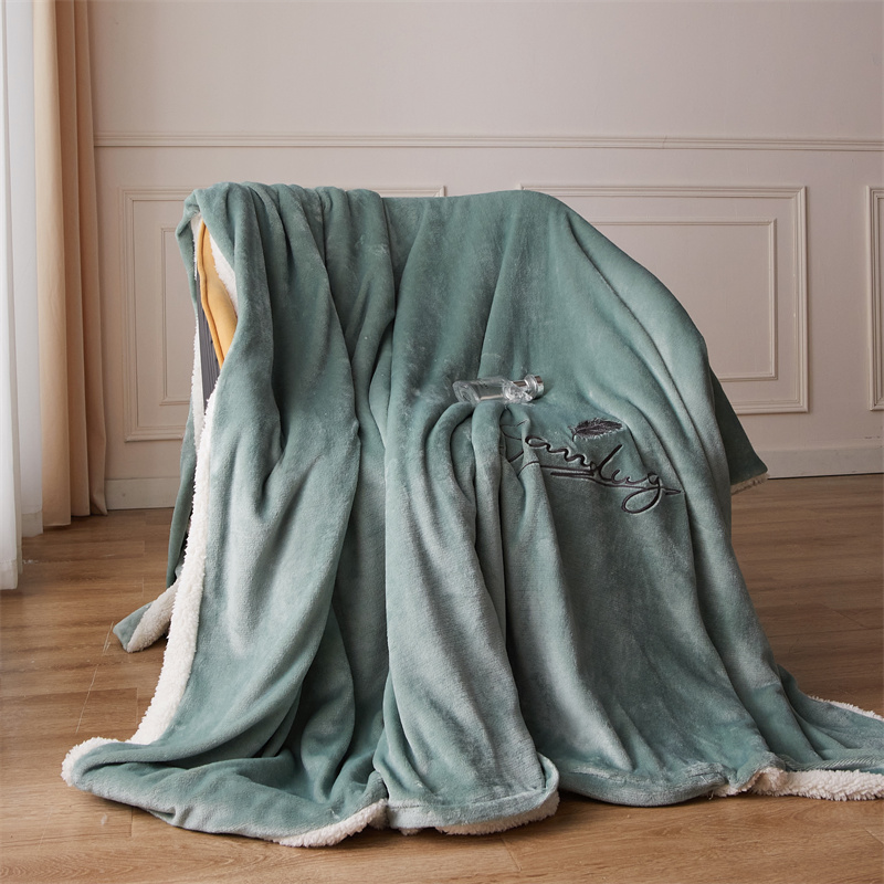 珊瑚羢毛毯加厚鼕法蘭羢毯子毛巾被夏季空調毯午睡辦公室沙發蓋毯