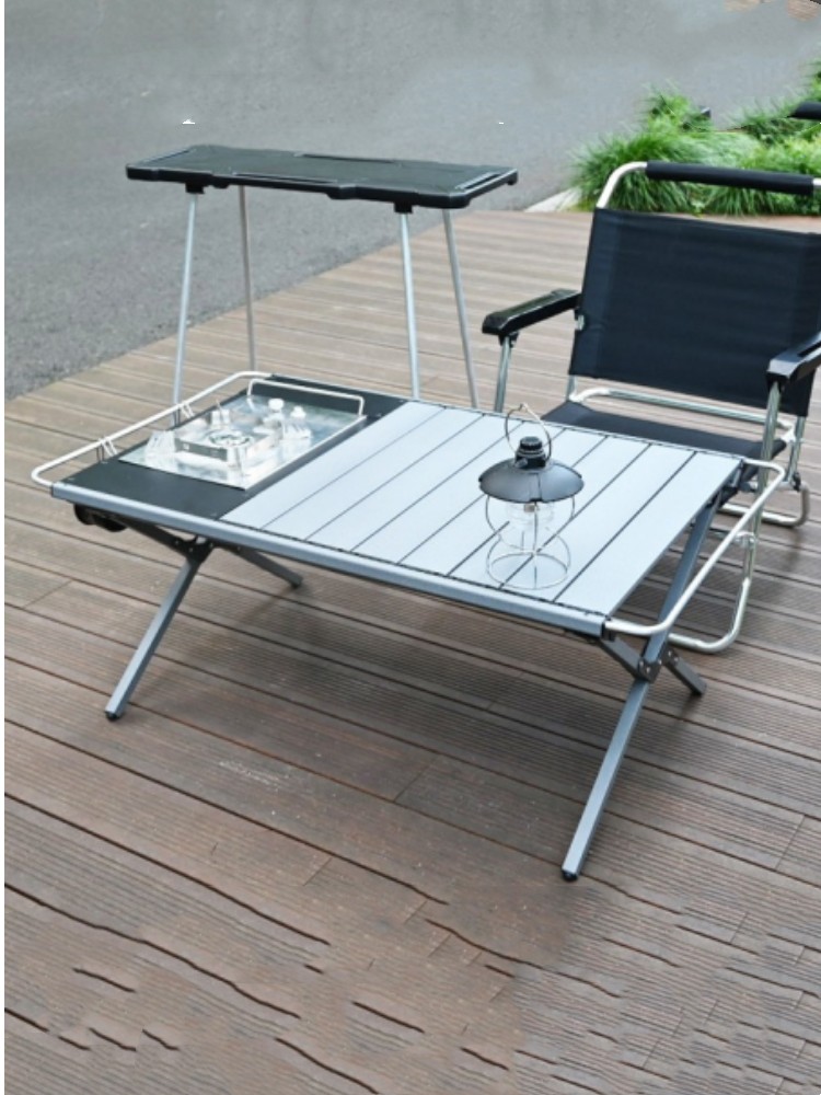 精緻露營風格戶外桌子鋁製可摺疊野餐沙灘公園等戶外空間皆適用