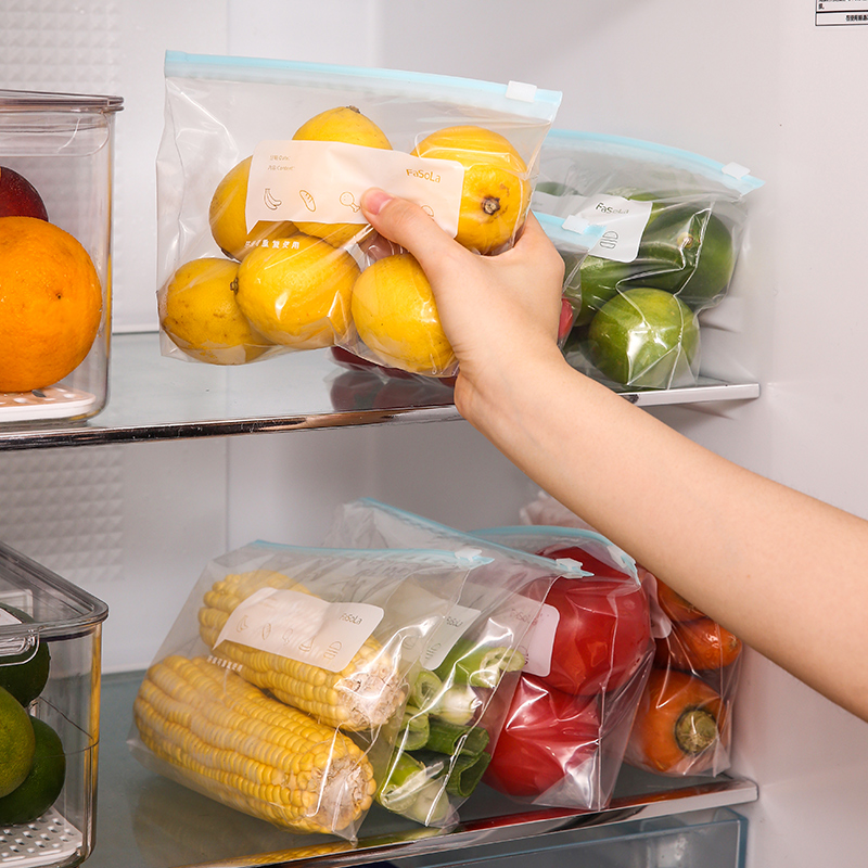 多功能家用廚房水果蔬菜滑鎖保鮮袋 安全衛生好保存