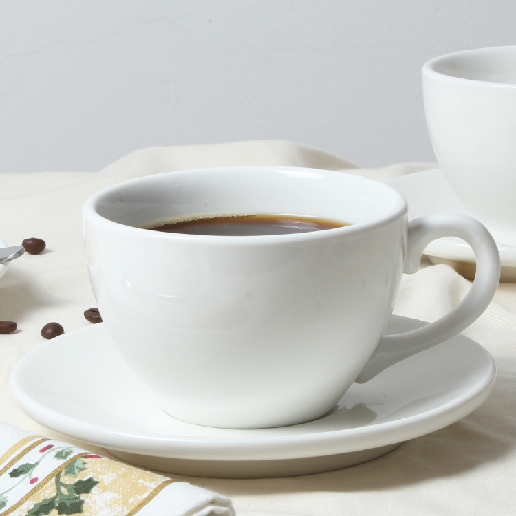 簡約歐式陶瓷咖啡杯 300ml大號加厚卡布基諾咖啡杯 享受悠閒下午茶時光