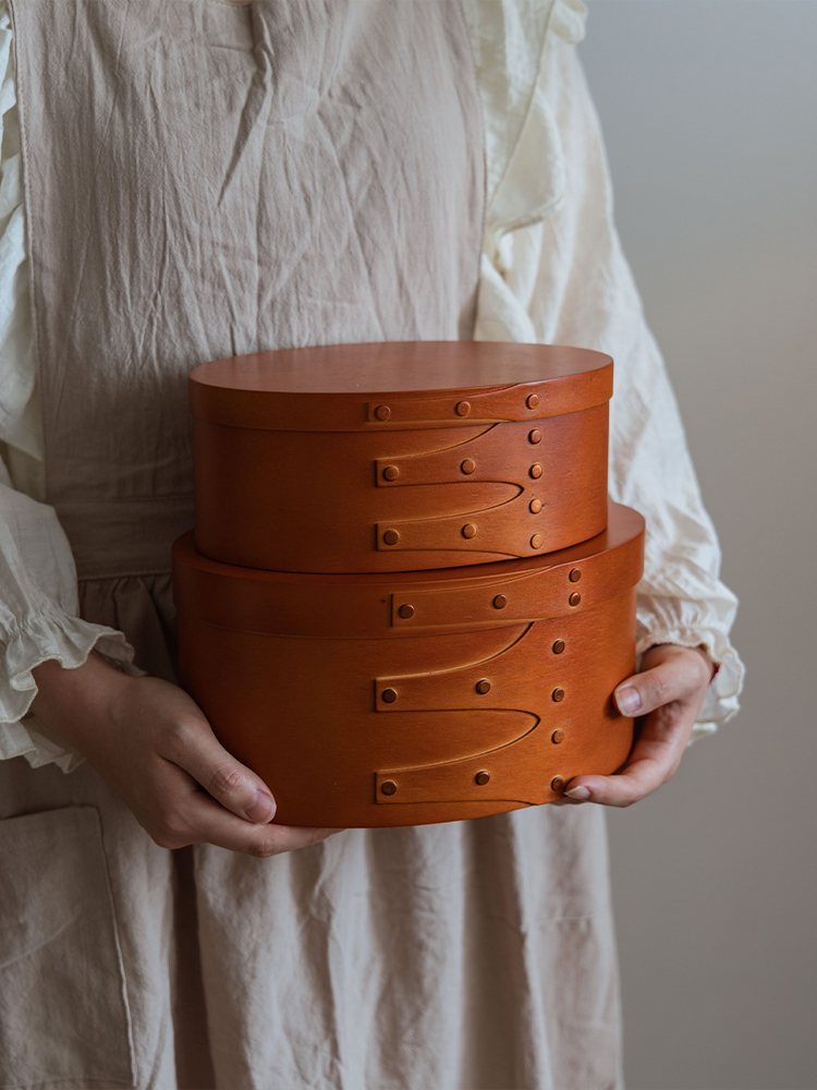 復古首飾盒 木質小眾法式飾品收納盒 家用木頭珠寶置物盒