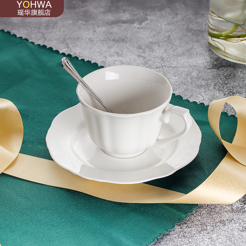 純白英式陶瓷歐式咖啡杯 享受浪漫午茶時光