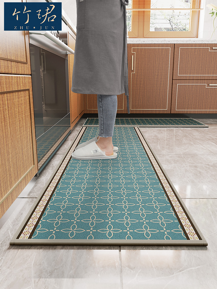 新中式廚房地墊 防滑防油吸水 耐髒腳墊 防水地毯