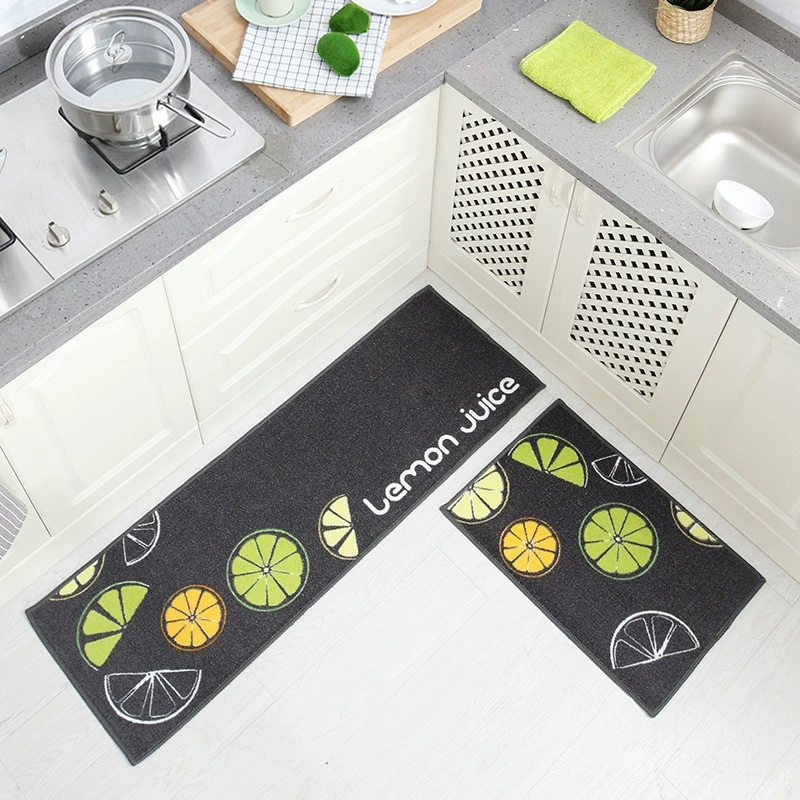 廚房防油吸水地墊 繽紛水果法式pvc長條地毯 可機洗