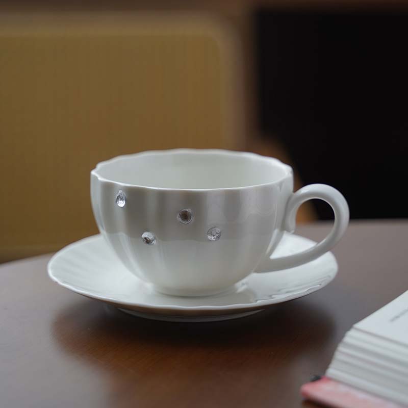 歐式風高顏值陶瓷咖啡杯 下午茶紅茶英式奢華創意鑽石高檔