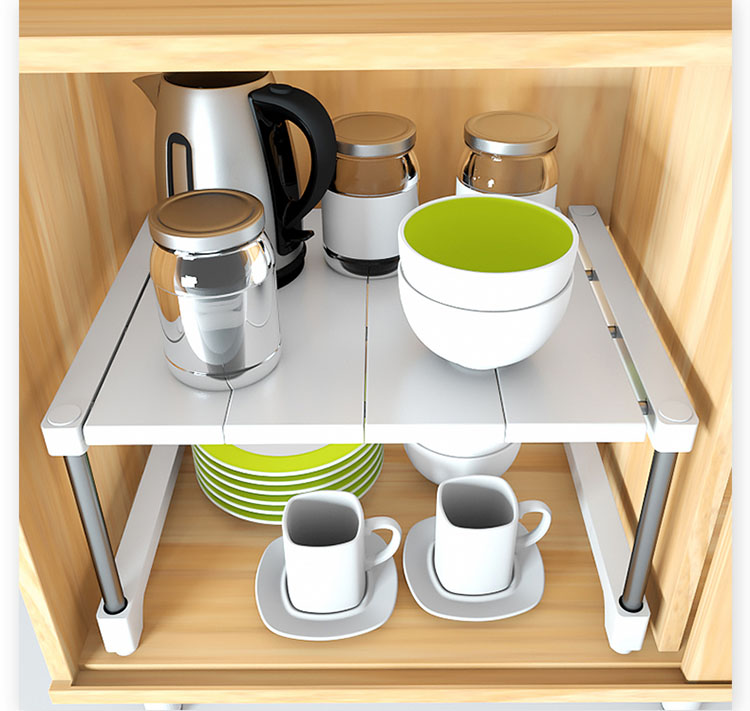 多功能加寬廚房置物架水槽衣櫃隔板隔層整理架