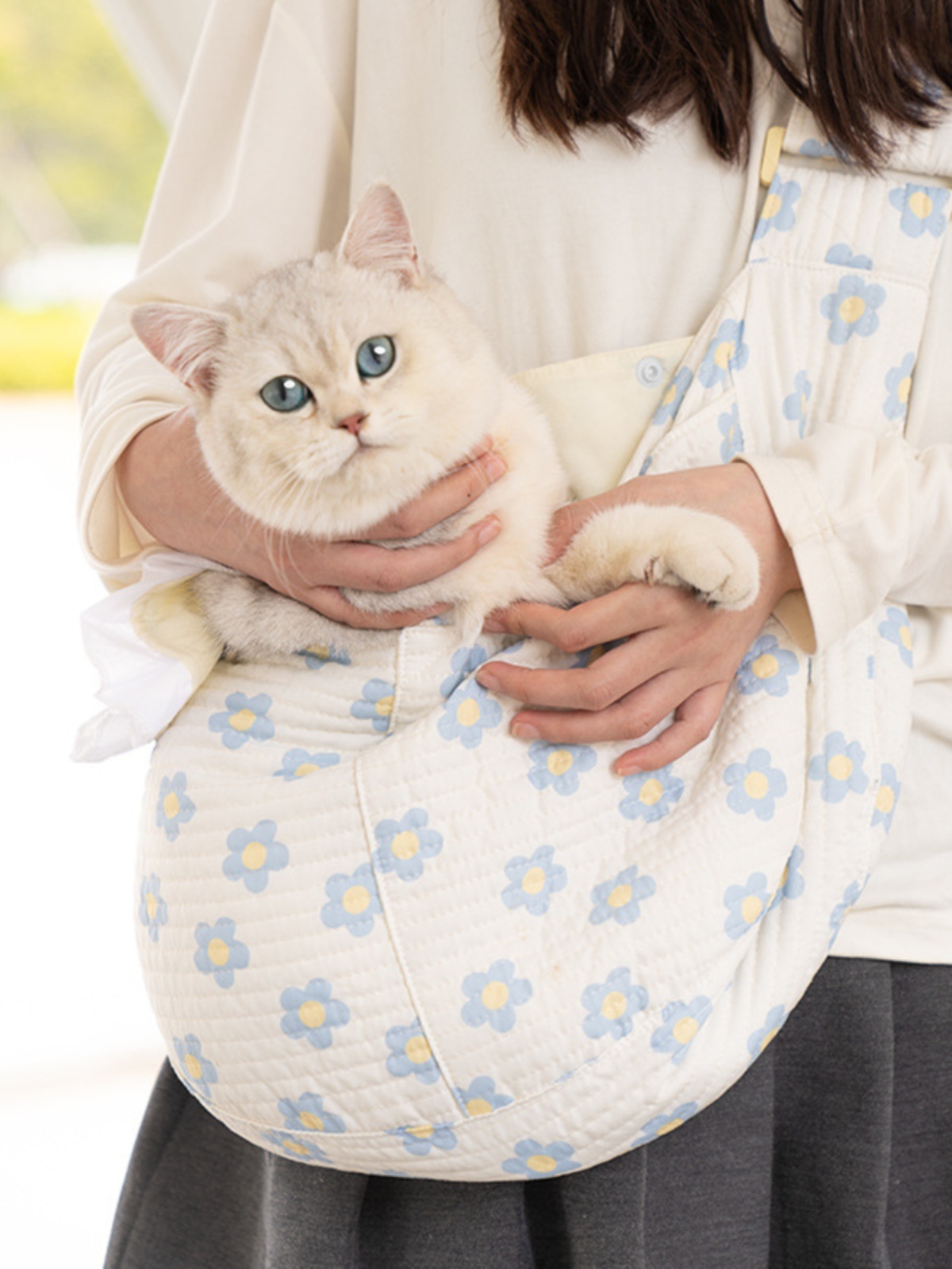 寵物外出包 貓咪外出包 斜挎包 便攜包 小型犬貓包 單肩揹包 貓包 航空箱 (5折)