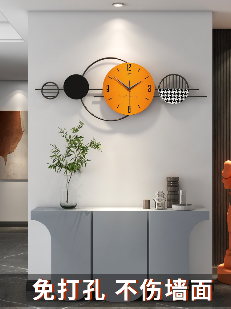 創意客廳掛鐘輕奢風時尚藝術餐廳裝飾時鐘為您的居家增添品味