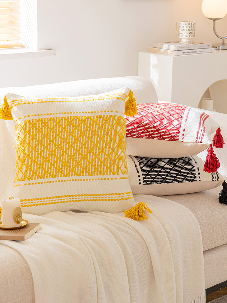 復古風簡約現代抱枕可拆洗枕套適用於客廳沙發臥室床頭和辦公區