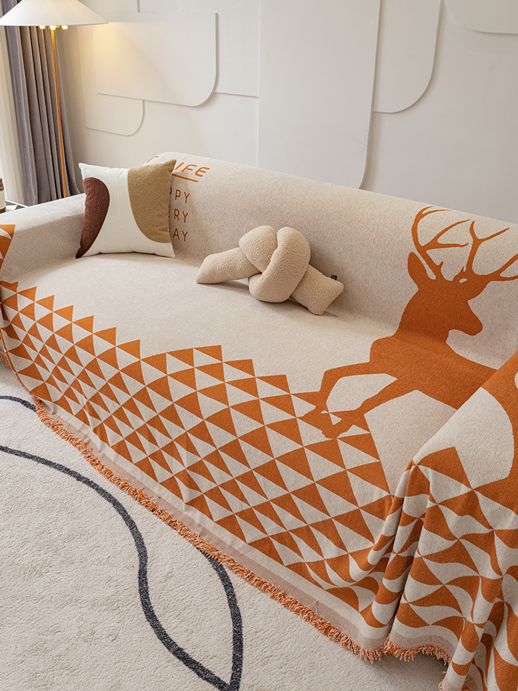 精選現代風格雪尼爾材質四季沙發罩全包防滑坐墊套